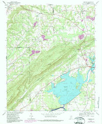Download a high-resolution, GPS-compatible USGS topo map for Leesburg, AL (1987 edition)