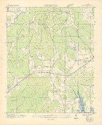 preview thumbnail of historical topo map of Jackson County, AL in 1936