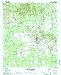 Download a high-resolution, GPS-compatible USGS topo map for Linden, AL (1980 edition)