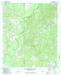 Download a high-resolution, GPS-compatible USGS topo map for Loango, AL (1986 edition)
