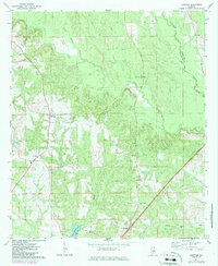Download a high-resolution, GPS-compatible USGS topo map for Lyeffion, AL (1986 edition)