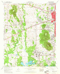 preview thumbnail of historical topo map of Madison, AL in 1964