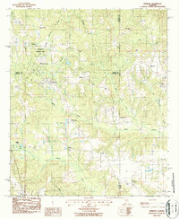 Download a high-resolution, GPS-compatible USGS topo map for Marbury, AL (1987 edition)