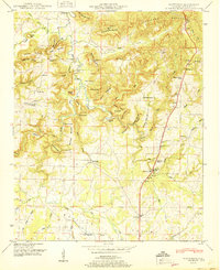 preview thumbnail of historical topo map of Lawrence County, AL in 1951