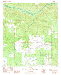 preview thumbnail of historical topo map of Escambia County, AL in 1983