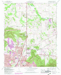 Download a high-resolution, GPS-compatible USGS topo map for Meridianville, AL (1982 edition)
