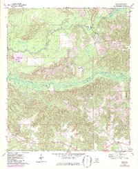 Download a high-resolution, GPS-compatible USGS topo map for Mexia, AL (1987 edition)