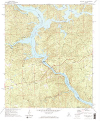 Download a high-resolution, GPS-compatible USGS topo map for Mitchell Dam, AL (1973 edition)