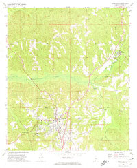 1972 Map of Monroeville, AL, 1973 Print