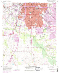 Download a high-resolution, GPS-compatible USGS topo map for Montgomery South, AL (1982 edition)