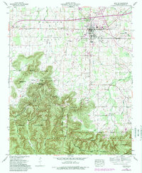 Download a high-resolution, GPS-compatible USGS topo map for Moulton, AL (1989 edition)