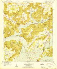 Download a high-resolution, GPS-compatible USGS topo map for Mt Carmel, AL (1950 edition)