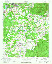 Download a high-resolution, GPS-compatible USGS topo map for Munford, AL (1966 edition)