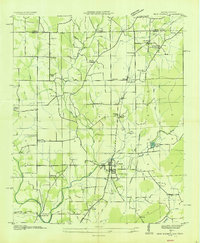 Download a high-resolution, GPS-compatible USGS topo map for New Market, AL (1936 edition)