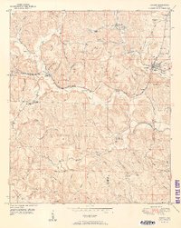 preview thumbnail of historical topo map of Oakman, AL in 1951