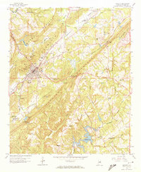 Download a high-resolution, GPS-compatible USGS topo map for Oneonta, AL (1972 edition)