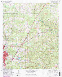 Download a high-resolution, GPS-compatible USGS topo map for Opelika East, AL (1984 edition)