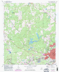 Download a high-resolution, GPS-compatible USGS topo map for Opelika West, AL (1983 edition)