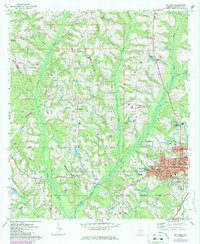 Download a high-resolution, GPS-compatible USGS topo map for Opp West, AL (1986 edition)