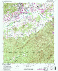 Download a high-resolution, GPS-compatible USGS topo map for Oxford, AL (1984 edition)