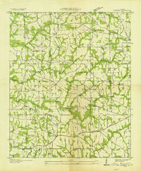 preview thumbnail of historical topo map of DeKalb County, AL in 1936