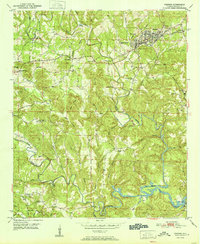 Download a high-resolution, GPS-compatible USGS topo map for Parrish, AL (1951 edition)