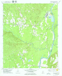 Download a high-resolution, GPS-compatible USGS topo map for Pennington, AL (1979 edition)
