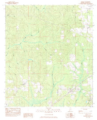 Download a high-resolution, GPS-compatible USGS topo map for Perdido, AL (1983 edition)
