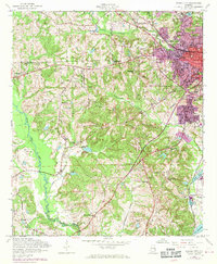 preview thumbnail of historical topo map of Phenix City, AL in 1955