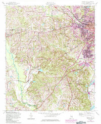 Download a high-resolution, GPS-compatible USGS topo map for Phenix City, AL (1984 edition)