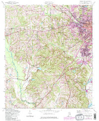 Download a high-resolution, GPS-compatible USGS topo map for Phenix City, AL (1984 edition)