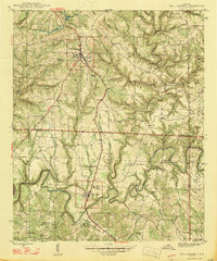 Download a high-resolution, GPS-compatible USGS topo map for Phil Campbell, AL (1947 edition)