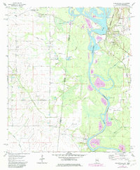 Download a high-resolution, GPS-compatible USGS topo map for Pickensville, AL (1982 edition)