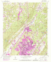 Download a high-resolution, GPS-compatible USGS topo map for Pinson, AL (1987 edition)