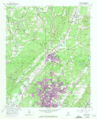 Download a high-resolution, GPS-compatible USGS topo map for Pinson, AL (1971 edition)