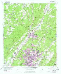 Download a high-resolution, GPS-compatible USGS topo map for Pinson, AL (1977 edition)