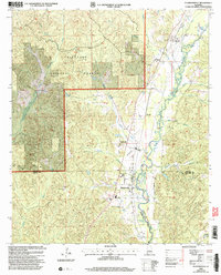 Download a high-resolution, GPS-compatible USGS topo map for Plantersville, AL (2003 edition)