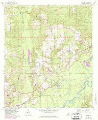 Download a high-resolution, GPS-compatible USGS topo map for Pollard, AL (1987 edition)