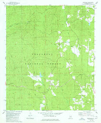 Download a high-resolution, GPS-compatible USGS topo map for Pondville, AL (1980 edition)