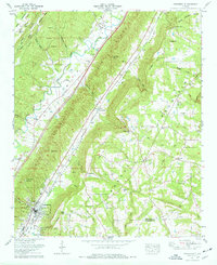 preview thumbnail of historical topo map of DeKalb County, AL in 1975