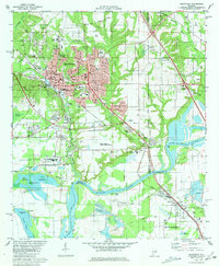Download a high-resolution, GPS-compatible USGS topo map for Prattville, AL (1981 edition)