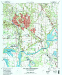 Download a high-resolution, GPS-compatible USGS topo map for Prattville, AL (1981 edition)