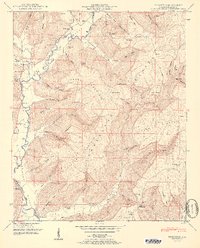 preview thumbnail of historical topo map of Jackson County, AL in 1951