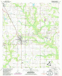 Download a high-resolution, GPS-compatible USGS topo map for Robertsdale, AL (1986 edition)