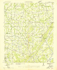 preview thumbnail of historical topo map of Etowah County, AL in 1936