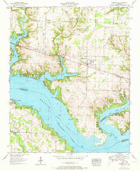 1952 Map of Rogersville, AL, 1973 Print