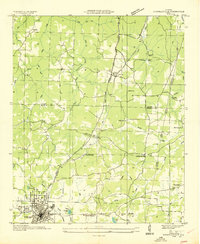 Download a high-resolution, GPS-compatible USGS topo map for Russellville, AL (1936 edition)