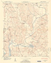 Download a high-resolution, GPS-compatible USGS topo map for Salem, AL (1951 edition)