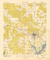 preview thumbnail of historical topo map of Scottsboro, AL in 1936