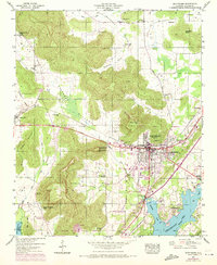 1947 Map of Scottsboro, AL, 1972 Print